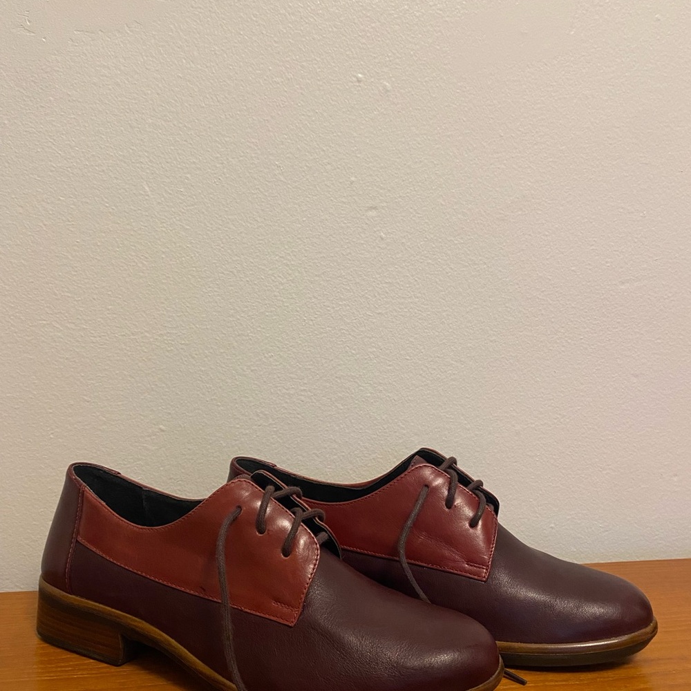 Naot Burgundy Brown Women’s Oxford Shoes Size 38 - Picture 2 of 5